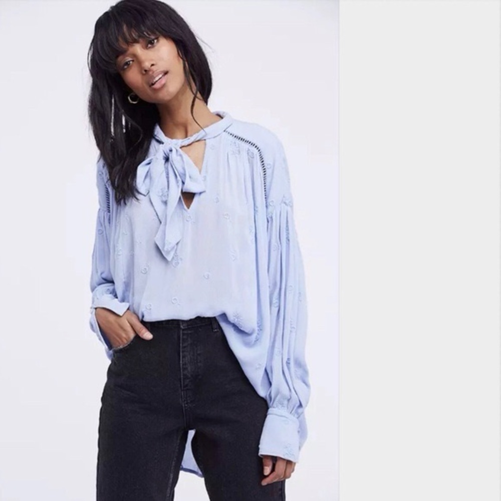 Free People Periwinkle Blouse